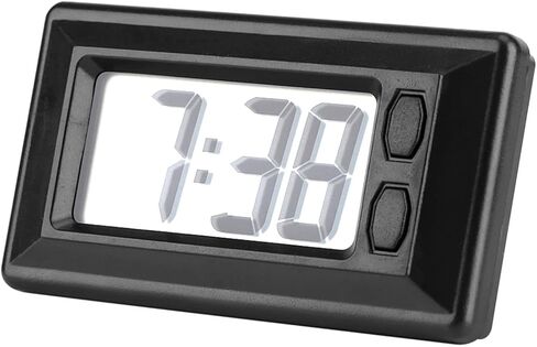 LCD Digital Clock, Electric Desk Clock, Table Clock Car Dashboard Electronic Time Calendar Display, for Vehicle and Home Office Use in Saudi Arabia