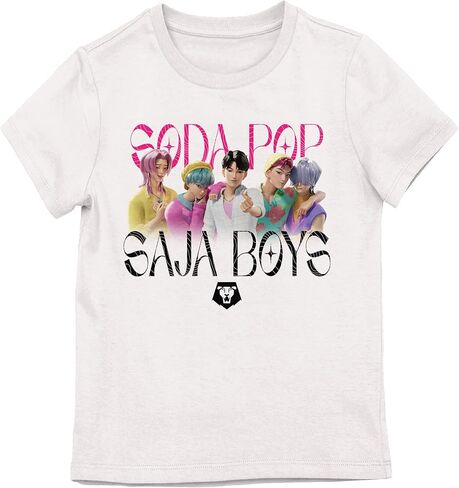 Kpop Demon Hunters Saja Boys Soda Pop Youth Girl White Short Sleeve Tee in Saudi Arabia