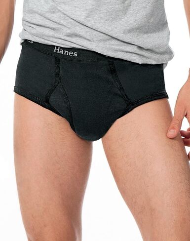 Hanes Classics Men's Briefs with Comfort Flex® Waistband 3-Pack Black/Grey, M-Black/Grey in Saudi Arabia