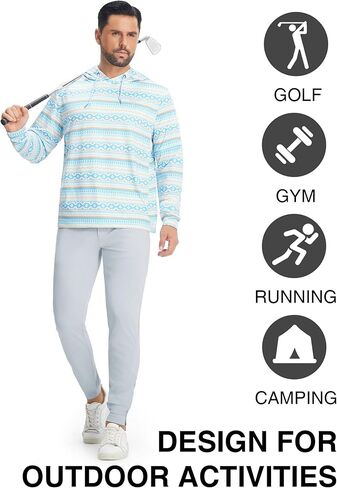 M MAELREG Men's Golf Pants Stretch Business Casual 4 Pockets Ankle Zip Lightweight Breathable Quick Dry Jogger Sweatpants in Saudi Arabia