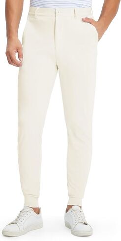 M MAELREG Men's Golf Pants Stretch Business Casual 4 Pockets Ankle Zip Lightweight Breathable Quick Dry Jogger Sweatpants in Saudi Arabia