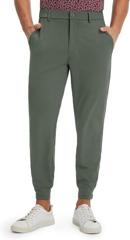 M MAELREG Men's Golf Pants Stretch Business Casual 4 Pockets Ankle Zip Lightweight Breathable Quick Dry Jogger Sweatpants in Saudi Arabia