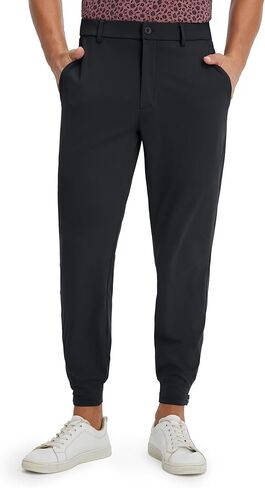 M MAELREG Men's Golf Pants Stretch Business Casual 4 Pockets Ankle Zip Lightweight Breathable Quick Dry Jogger Sweatpants in Saudi Arabia