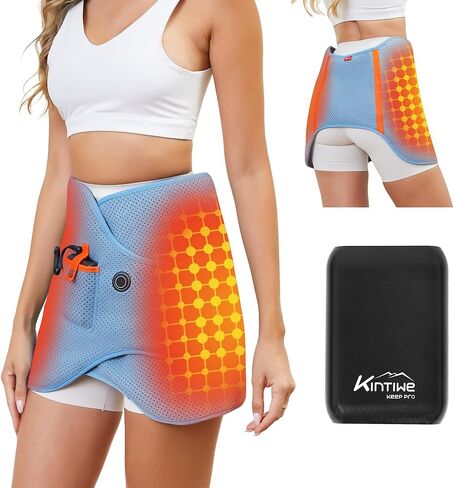 Dual Hip Heating Pad for Hip Support Brace,12V Heated Hip Wrap with 15000mAh Battery and Hot Cold Modes for Double HIPS,Back&Abdomen,Thighs,Shoulders,Portable Electric Heat Pad Belt for Women Men in Saudi Arabia