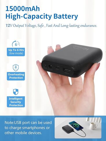 Dual Hip Heating Pad for Hip Support Brace,12V Heated Hip Wrap with 15000mAh Battery and Hot Cold Modes for Double HIPS,Back&Abdomen,Thighs,Shoulders,Portable Electric Heat Pad Belt for Women Men in Saudi Arabia
