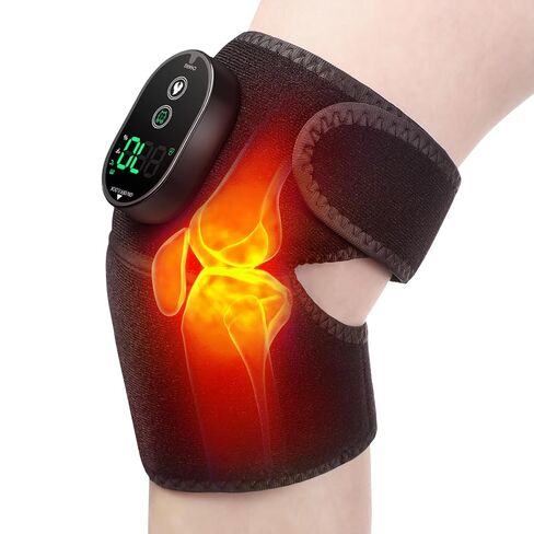 وسادة تدفئة لاسلكية للركبة مع تدليك، مدلك للركبة لتخفيف الألم، لفافة حرارية للركبة مع 6 مستويات حرارة و3 مؤقتات، وسادة تدفئة قابلة للتعديل للركبة والكتف والكوع in Kuwait