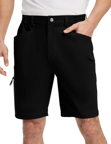 TBMPOY Men's Golf Shorts 9" Lightweight Quick Dry Hiking Cargo Shorts Casual Travel Outdoor with 4 Pockets in Kuwait