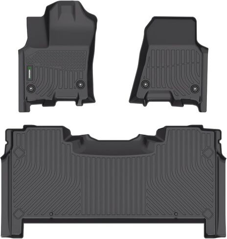 ANBINGO®- Floor Mats & Cargo Liner Custom for Hyundai Kona 2024 2025 (Not for EV) All Weather Protection TPE Waterproof Non-Slip Car Floor Mats 1st, 2nd Row Set & Cargo Mat -Black in Kuwait
