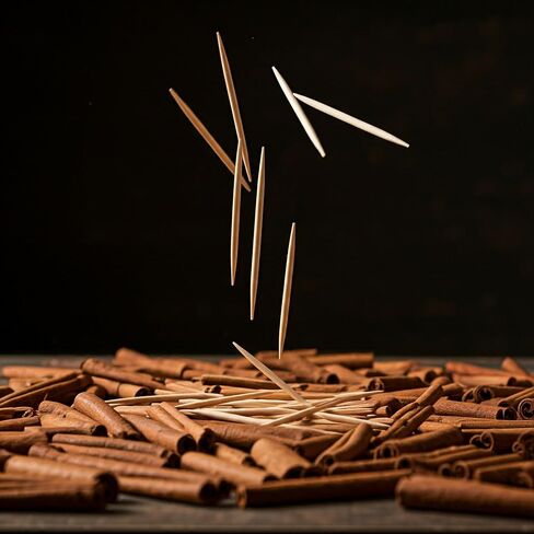 BiteMyWood USA Birch Toothpicks 450 Cinnamon Flavor Toothpicks in Plastic Jar -Use to Quit Smoking and Freshen Breath After Food and Drink - An Alternative to Gum, Mints and Cigarettes -FBA in Saudi Arabia