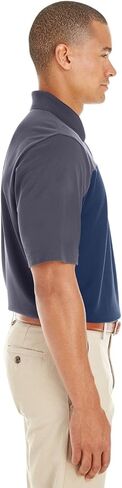 Ash City - Core 365 Mens Balance Colorblock Performance Pique Polo (CE101) cl NVY/CRBN 849 l in Saudi Arabia