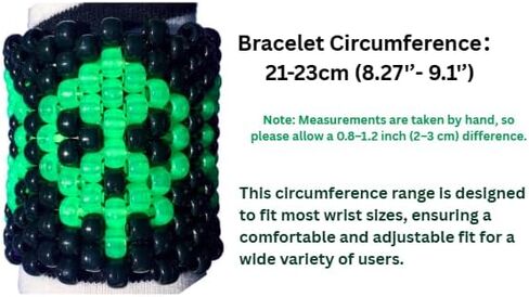 Kandi Cuff Scene Acessories, Adjustable, Bold Patterns Dopamine Beads, Festival Clubwear, Rave Party Lovers, Plur in Saudi Arabia