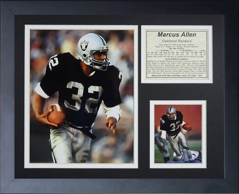 Marcus Allen 11" x 14" Framed Photo Collage by Legends Never Die, Inc. in Saudi Arabia