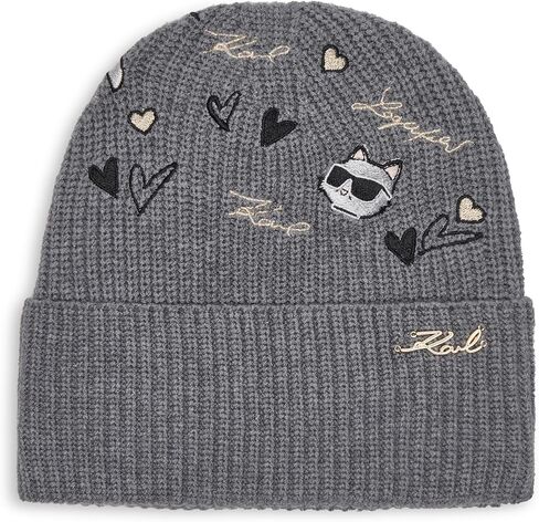 قبعة كارل لاغرفيلد النسائية المطرزة كارل هارتس فيلبوا مبطنة بالصوف in Kuwait