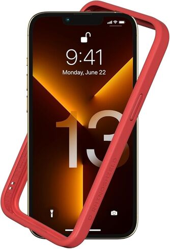 Miracase for iPhone 15 Pro Max Case Full-Body Bumper Phone case with Built-in Glass Screen Protector& Camera Protector, Military Drop Proof 15 Pro Max Cover, Red in Kuwait
