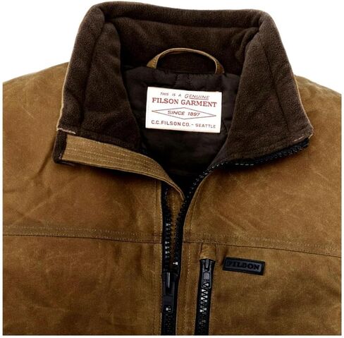 سترة Primaloft من قماش القصدير للرجال من Filson، بلون أسمر داكن in Saudi Arabia