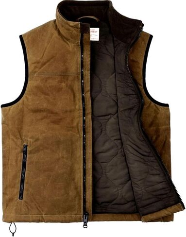سترة Primaloft من قماش القصدير للرجال من Filson، بلون أسمر داكن in Saudi Arabia