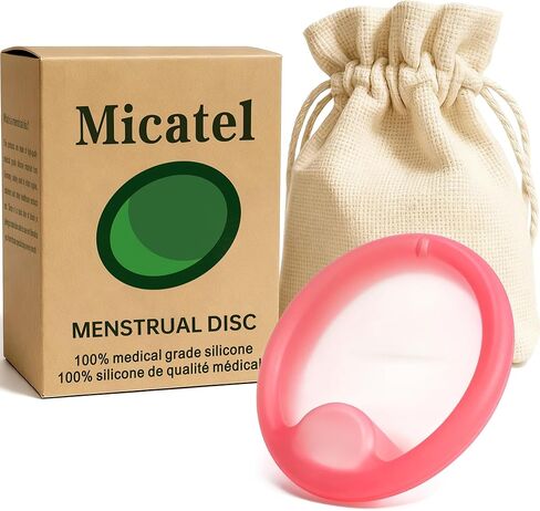 Soft Rose Menstrual Disc Small – Reusable Medical-Grade Silicone Period Disc | Leak-Free 12H Protection, Flexible & Body-Safe Design | Eco-Friendly Tampon Alternative for Women in Saudi Arabia