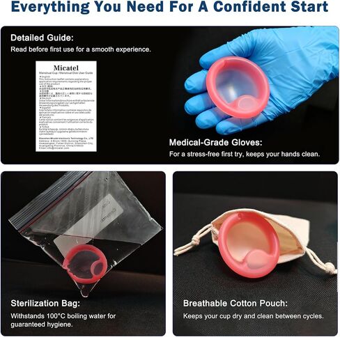 Soft Rose Menstrual Disc Small – Reusable Medical-Grade Silicone Period Disc | Leak-Free 12H Protection, Flexible & Body-Safe Design | Eco-Friendly Tampon Alternative for Women in Saudi Arabia