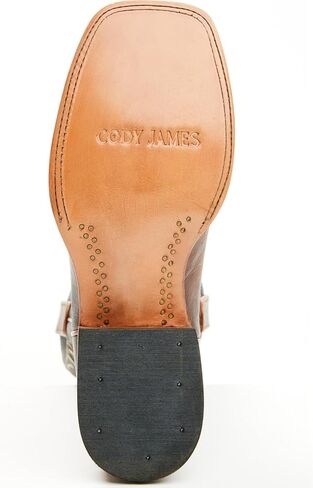 Cody James Men's Ryder Western Boot Broad Square Toe Brown 9 1/2 EE US in Saudi Arabia