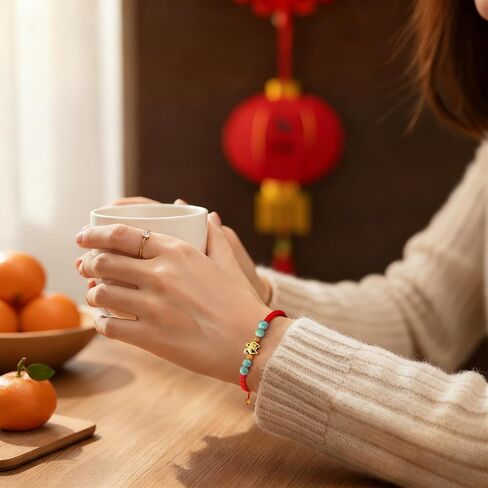 ALIBBON 2026 Chinese New Year of Horse Bracelet Chinese Zodiac Animal Amulet Bracelets Jewelry Gifts for Women Men in Saudi Arabia