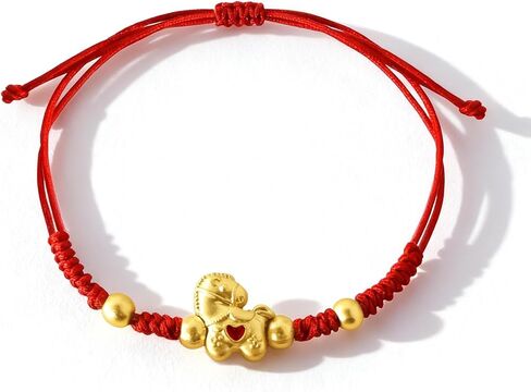 ALIBBON 2026 Chinese New Year of Horse Bracelet Chinese Zodiac Animal Amulet Bracelets Jewelry Gifts for Women Men in Saudi Arabia