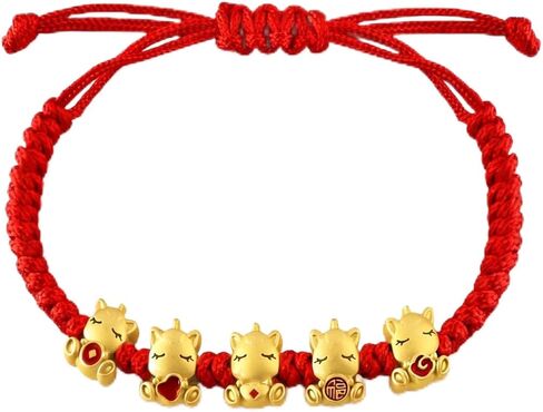 ALIBBON 2026 Chinese New Year of Horse Bracelet Chinese Zodiac Animal Amulet Bracelets Jewelry Gifts for Women Men in Saudi Arabia
