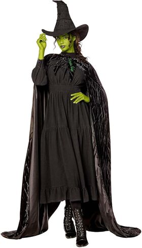 Spirit Halloween Wicked Adult Elphaba Cape، مرخص رسميًا، ملحق مسرحي، مقاس واحد يناسب الجميع in Kuwait