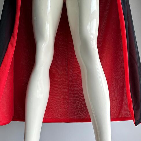 Halloween Vampire Hooded Cape, Unisex Reversible Cloak with Hood Halloween Witch Cape for Party Cosplay Costumes in Saudi Arabia