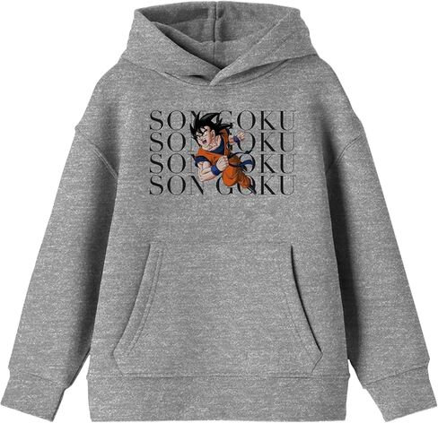Bioworld Dragon Ball Z Son Goku Boy's Athletic Heather Sweatshirt in Saudi Arabia