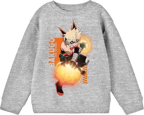 سويت شيرت رياضي منقط للأولاد بأكمام طويلة من Bioworld My Hero Academia Bakugo in Kuwait