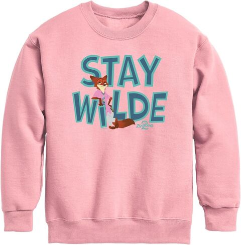 Disney Zootopia 2 - Nick The Fox Stay Wilde - Youth Crew Fleece Sweatshirt in Saudi Arabia