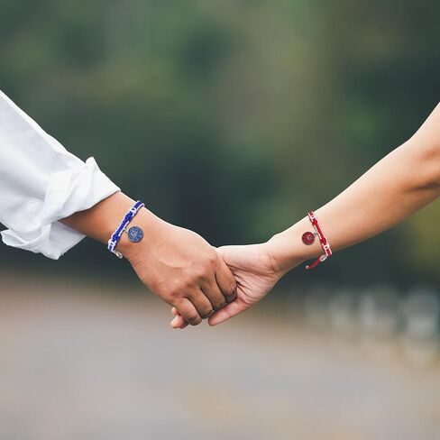 Spider Friendship Matching Bracelets, Adjustable Red and Blue Couple Bracelets for Best Friends Relationship Valentines Birthday Jewelry Gift for Lovers Girls Boys Daughter Son BF GF in Saudi Arabia