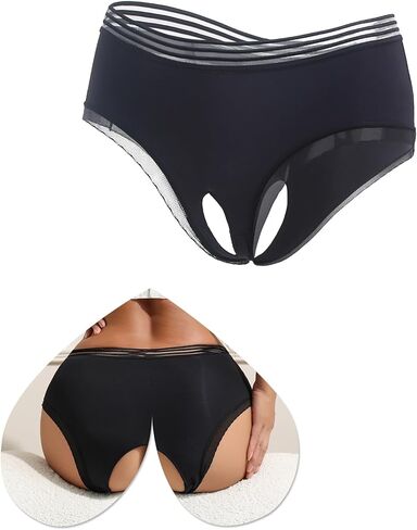 ohyeahlady Women Sexy Underwear Cut Out Briefs Naughty Panties Breathable Cheeky Hipster Panties S-2XL in Saudi Arabia