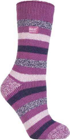 HEAT HOLDERS - Women's STRIPED Ultimate Thermal Socks, One size 5-9 us in Saudi Arabia