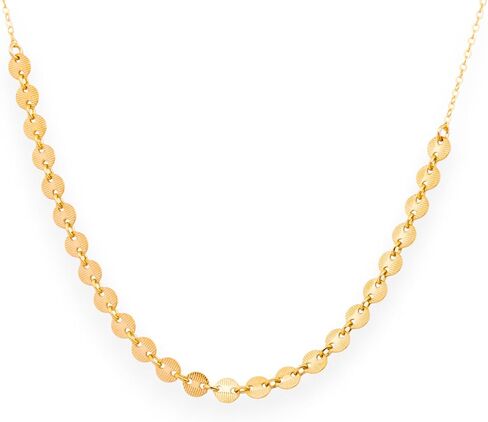 HotMixCold Coin Tattoo Pendant Necklace in 14K Gold Fill or 925 Sterling Silver, Simple Bohemian Layering Jewelry with Small Disc Pendant in Saudi Arabia