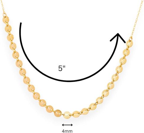 HotMixCold Coin Tattoo Pendant Necklace in 14K Gold Fill or 925 Sterling Silver, Simple Bohemian Layering Jewelry with Small Disc Pendant in Saudi Arabia