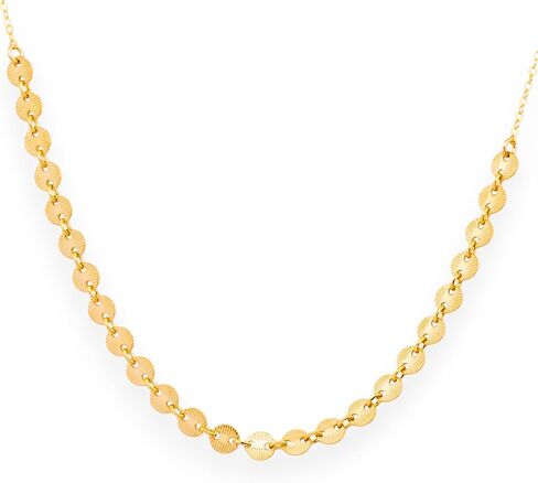 HotMixCold Coin Tattoo Pendant Necklace in 14K Gold Fill or 925 Sterling Silver, Simple Bohemian Layering Jewelry with Small Disc Pendant in Saudi Arabia