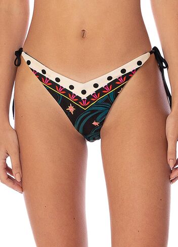 Maaji 5243 Regular Rise Tie Side Cheeky Cut Women Bottom SWIMWEAR Black in Saudi Arabia