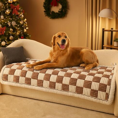 Pet Couch Cover Plaid Dog Bed Mat Furniture Anti Slip Bottom Couch Cover for Dogs Washable Dog Couch Protector Friendly Sofa Covers for Dogs 59 * 28 Inch in Kuwait