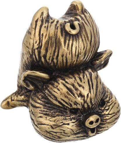 Garneck Antiqued Brass Pig Shape Door Handles Decorative Drawer Pulls for Bedroom Nursery Rustic Animal Cabinet Knobs Creative Vintage Furniture Hardware in Saudi Arabia
