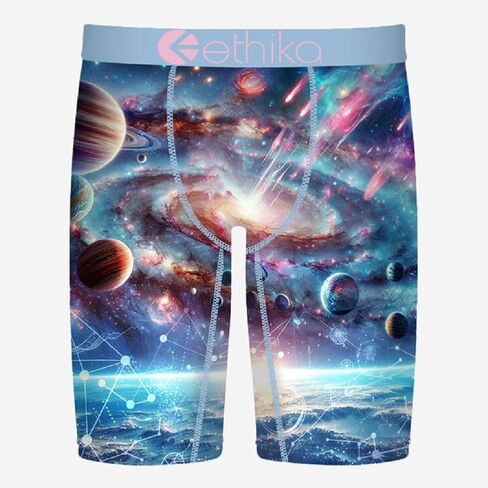 ملابس داخلية بوكسر للرجال من Ethika، طول الركبة، ملابس داخلية قابلة للتمدد في 4 اتجاهات مع مطبوعات جرافيك - البحث in Kuwait