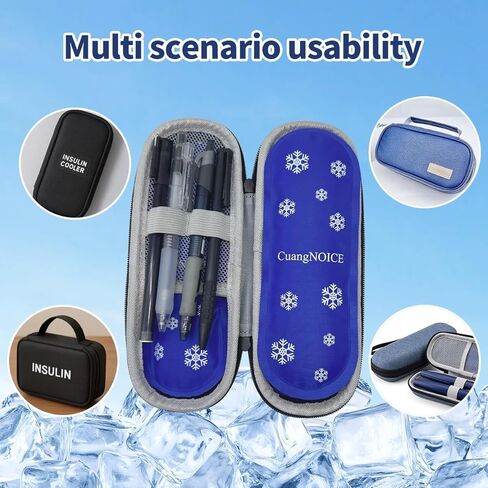 Reusable Insulin Ice Packs 4 Pack - Travel Cooler Packs for Diabetic Insulin Pen Carry Case, Suitable for Insulin Cooler Travel Case in Saudi Arabia