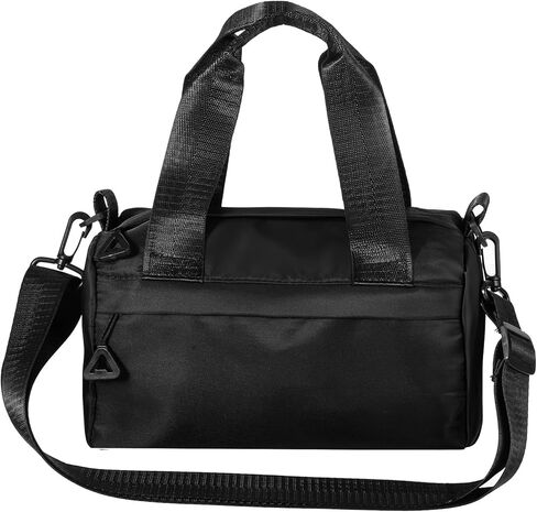 Black Mini Gym Bag, Adjustable Sport Bags Small Duffle Bag with Detachable Strap for Women Men Portable Fitness Shoulder Bags for Sports, Travel and Gym in Saudi Arabia