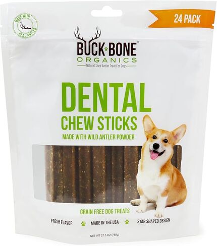 Buck Bone Organics Natural Dental Chew 12 Chews in Pack in Kuwait