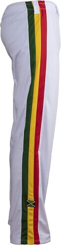 JL Sport Authentic Brazilian Capoeira Martial Arts Pants - Unisex/Children's (White, Jamaican, Reggae Themed) 11-12 Yrs in Saudi Arabia