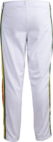 JL Sport Authentic Brazilian Capoeira Martial Arts Pants - Unisex/Children's (White, Jamaican, Reggae Themed) 11-12 Yrs in Saudi Arabia