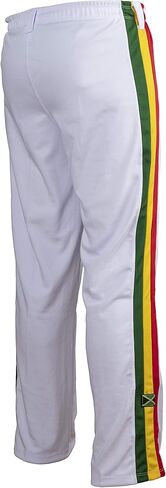 JL Sport Authentic Brazilian Capoeira Martial Arts Pants - Unisex/Children's (White, Jamaican, Reggae Themed) 11-12 Yrs in Saudi Arabia