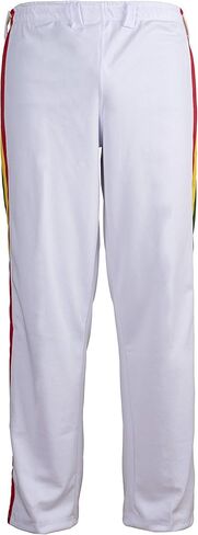 JL Sport Authentic Brazilian Capoeira Martial Arts Pants - Unisex/Children's (White, Jamaican, Reggae Themed) 11-12 Yrs in Saudi Arabia