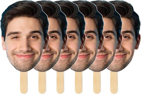 1 Pc, Custom Big Head with Your Photo | Fun Face Cardboard Cutout | 4 Materials - 6 Size Options - Big Heads on a Stick | Life Size face on a Stick | Upload Your Photo in Saudi Arabia