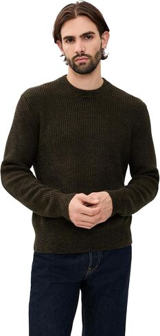 Madewell Men's Marled Cotton Shaker Stitch Crewneck Sweater in Saudi Arabia